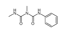 N,N'-dimethyl-N''-phenylbiuret Structure