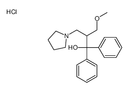 2-(methoxymethyl)-1,1-diphenyl-3-pyrrolidin-1-ylpropan-1-ol,hydrochloride结构式