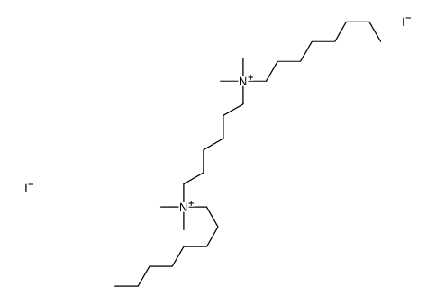 6-[dimethyl(octyl)azaniumyl]hexyl-dimethyl-octylazanium,diiodide Structure