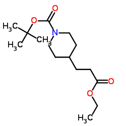 tert-butyl 4-(3-ethoxy-3-oxopropyl)piperidine-1-carboxylate picture