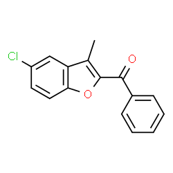 (5-Chloro-3-methyl-1-benzofuran-2-yl)(phenyl)methanone Structure