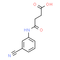 4-[(3-Cyanophenyl)amino]-4-oxobutanoic acid结构式