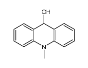 9,10-dihydro-9-hydroxy-10-methylacridine Structure