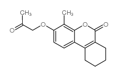 4-methyl-3-(2-oxopropoxy)-7,8,9,10-tetrahydrobenzo[c]chromen-6-one结构式
