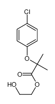 etofibrate 2-hydroxymethyl-2-(4-chlorophenoxy)-2-methyl propionate structure