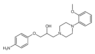 1-(4-amino-phenoxy)-3-[4-(2-methoxy-phenyl)-piperazin-1-yl]-propan-2-ol结构式