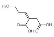 2-butylidenebutanedioic acid Structure