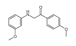 2-m-anisidino-1-(4-methoxy-phenyl)-ethanone Structure