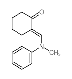 2-[(N-methylanilino)methylidene]cyclohexan-1-one Structure