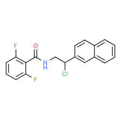 N-[2-CHLORO-2-(2-NAPHTHYL)ETHYL]-2,6-DIFLUOROBENZENECARBOXAMIDE Structure