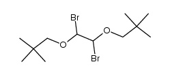 1,2 dibromo-1,2-dineopentyloxyethane Structure