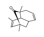 1,3,9-Trimethyl-tricyclo-<5.3.1.03.8>-undeca-5,9-dien-2-on Structure