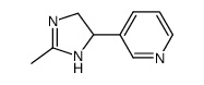 Pyridine,3-(4,5-dihydro-2-methyl-1H-imidazol-4-yl)- (9CI)结构式