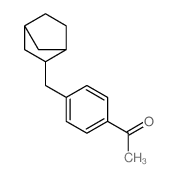 1-[4-(norbornan-2-ylmethyl)phenyl]ethanone结构式