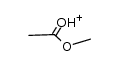 acetic acid methyl ester, protonated form Structure