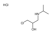 1-chloro-3-(propan-2-ylamino)propan-2-ol,hydrochloride Structure