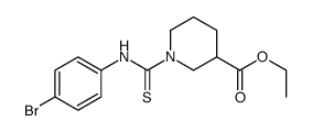 ethyl 1-[(4-bromophenyl)carbamothioyl]piperidine-3-carboxylate Structure