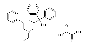3-[ethyl(2-phenylethyl)amino]-2-methyl-1,1-diphenylpropan-1-ol,oxalic acid结构式