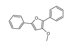 3-methoxy-2,5-diphenylfuran Structure