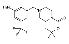 3-(4-BOC-PIPERAZIN-1-YL-METHYL)-5-TRIFLUOROMETHYLANILINE structure