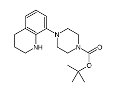 tert-butyl 4-(1,2,3,4-tetrahydroquinolin-8-yl)piperazine-1-carboxylate structure