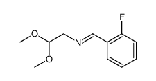 (2-fluorobenzylidene)(2,2-dimethoxyethyl)amine Structure