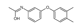 N-[3-(3,4-dimethylphenoxy)phenyl]acetamide结构式