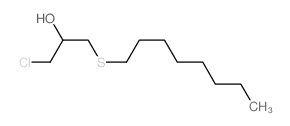1-chloro-3-octylsulfanyl-propan-2-ol结构式