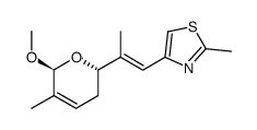 4-((E)-2-((2S,6S)-6-methoxy-5-methyl-3,6-dihydro-2H-pyran-2-yl)prop-1-en-1-yl)-2-methylthiazole Structure