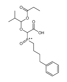 [carboxy-(2-methyl-1-propanoyloxypropoxy)methyl]-oxo-(4-phenylbutyl)phosphanium picture