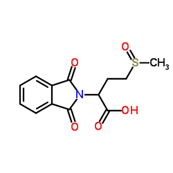 2-(1,3-Dioxo-1,3-dihydro-2H-isoindol-2-yl)-4-(methylsulfinyl)butanoic acid结构式