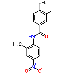 3-Iodo-4-methyl-N-(2-methyl-4-nitrophenyl)benzamide结构式