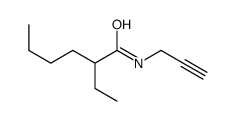 2-ethyl-N-prop-2-ynylhexanamide结构式