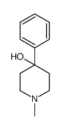 1-甲基-4-苯基-4-羟基哌啶结构式