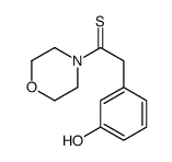 3-HYDROXYPHENYLTHIOACETMORPHOLIDE结构式