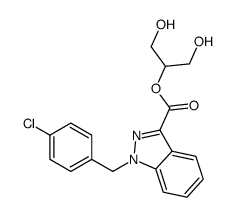 1,3-dihydroxypropan-2-yl 1-[(4-chlorophenyl)methyl]indazole-3-carboxylate Structure