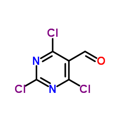 2,4,6-Trichloropyrimidine-5-carbaldehyde Structure