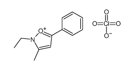 2-ethyl-3-methyl-5-phenyl-1,2-oxazol-2-ium,perchlorate结构式