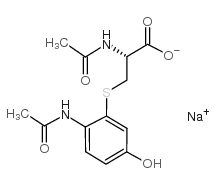 3-(N-ACETYL-L-CYSTEIN-S-YL)ACETAMINOPHEN SODIUM SALT structure