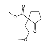 methyl 1-(2-methoxyethyl)-2-oxocyclopentane-1-carboxylate结构式