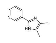 3-(4,5-dimethyl-1H-imidazol-2-yl)pyridine Structure