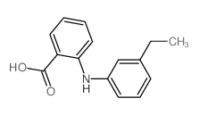 2-[(3-ethylphenyl)amino]benzoic acid structure