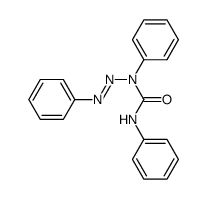 3-(N-phenylcarbamoyl)-1,3-diphenyltriazene Structure