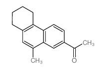 1-(10-methyl-5,6,7,8-tetrahydrophenanthren-2-yl)ethanone结构式