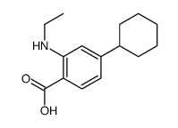 4-cyclohexyl-2-(ethylamino)benzoic acid Structure
