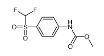 methyl N-[4-(difluoromethylsulfonyl)phenyl]carbamate结构式