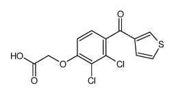 [2,3-Dichloro-4-[(3-thienyl)carbonyl]phenoxy]acetic acid结构式