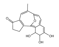 4,11-Epoxy-1H-benzo(a)cyclopenta(f)cyclodecen-1-one, 2,3,9,10-tetrahydro-8,9,10-trihydroxy-12-methyl-, (9S-trans)结构式