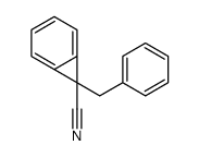 7-(Phenylmethyl)bicyclo[4.1.0]hepta-1,3,5-triene-7-carbonitrile structure