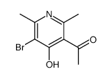 1-(5-bromo-4-hydroxy-2,6-dimethyl-[3]pyridyl)-ethanone Structure